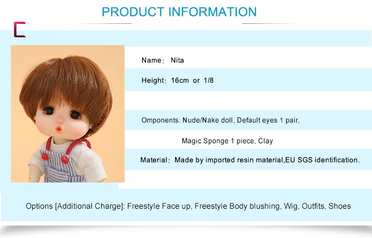 Новое поступление Dollbom Nita 1/8 BJD SD YoSD кукла высокое качество милые игрушки для девочек лучший рождественский подарок Luts Linachouchou