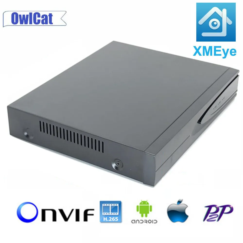 Камера видеонаблюдения H.265 NVR 16 каналов 5 МП 8 4 ONVIF XMeye P2P|Видеорегистратор для