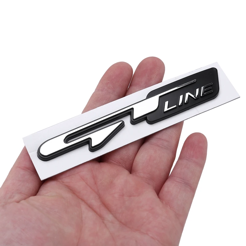 

Cool 3D Car Style Sticker Gt Line Letters Sticker For Kia Rear Trunk Fender Car Doors Stickers Gt Line
