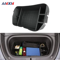 for tesla model 3 model y 2021 2022 front trunk organizer tray mat abs storage box portable trunk organizer case accessories
