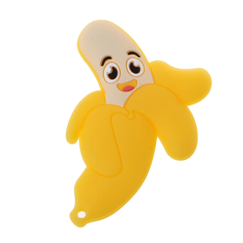 

Lovely Banana Silicone Teether Chewable Teething Toys For Baby Toddlers Infants