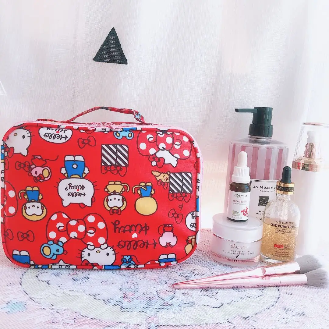 Sanrio сумка Hello Kitty мультяшная Водонепроницаемая косметичка My Melody дорожная для