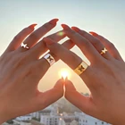 Регулируемое обручальное кольцо в виде бабочки Модные серебряные кольца-бабочки для женщин и мужчин, набор колец для влюбленных, регулируемое обручальное кольцо для дружбы, обручальное кольцо, подарок