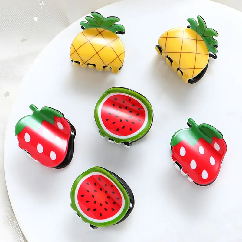 Новинка женские милые заколки для волос с рисунком яркой клубники аксессуары |