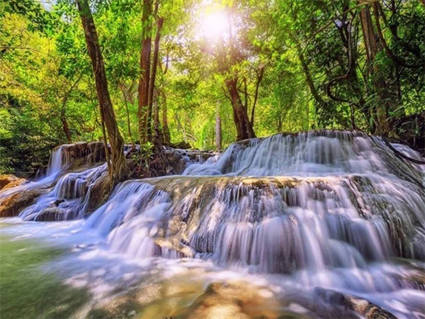 3016 HUACAN 5D Алмазная вышивка пейзаж горный водопад хрусталь картина мозаика Живопись картины бисером - Цвет: 3016
