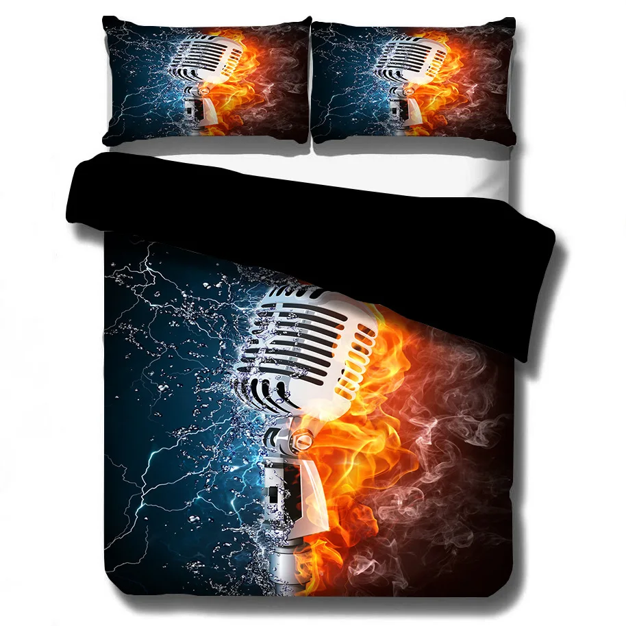 3D Printed Hot Water Fire Basketball Comforter Bedding Set Duvet Covers Home Queen King Single Size Luxury Kids Gift Boys | Дом и сад