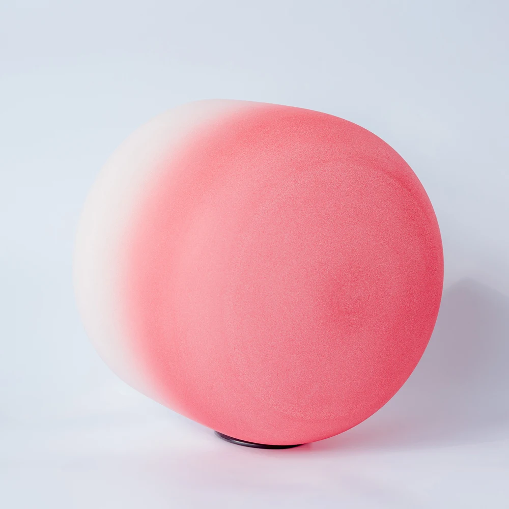 12 дюймовая полуцветная красная чакра с корнем C Кварцевая Хрустальная Поющая