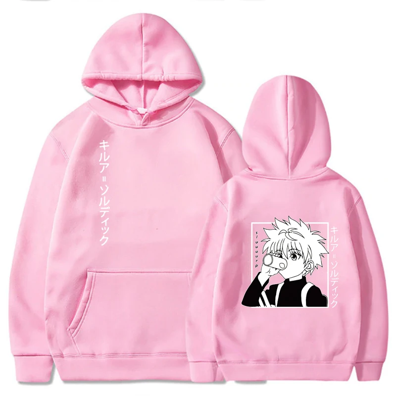 

Kawaii Hunter X Hunter Hoodies Men Women Long Sleeve Sweatshirt Killua Zoldyck Anime Manga Hoodies Bluzy Tops Clothes