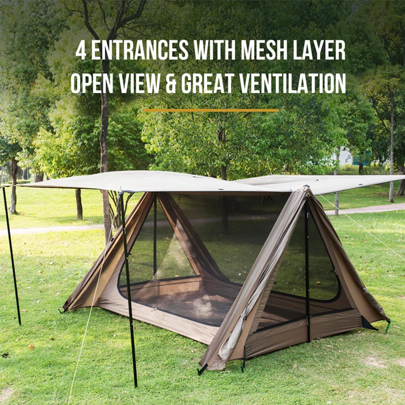 Туристическая палатка на 2-3 человек навес для кемпинга пикника рыбалки крыше в