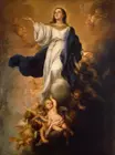 Масляная картина Bartolome Esteban Murillo Madonna Giclee, печать на холсте, настенное украшение для гостиной, спальни