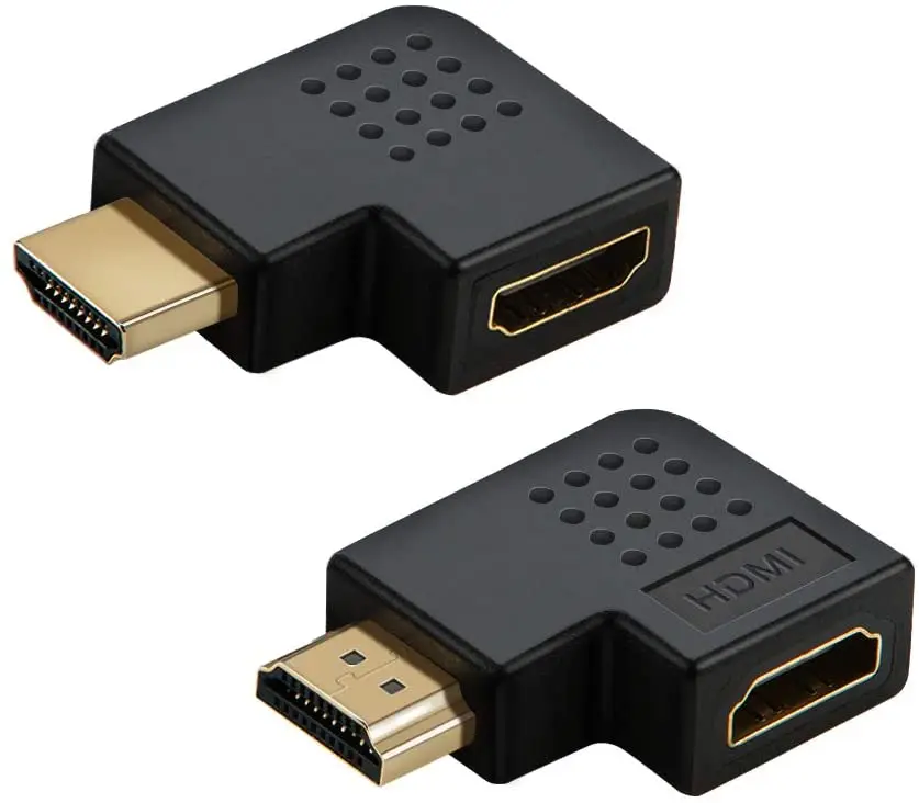 

2 шт./упаковка, HDMI-адаптер, 90 и 270 градусов