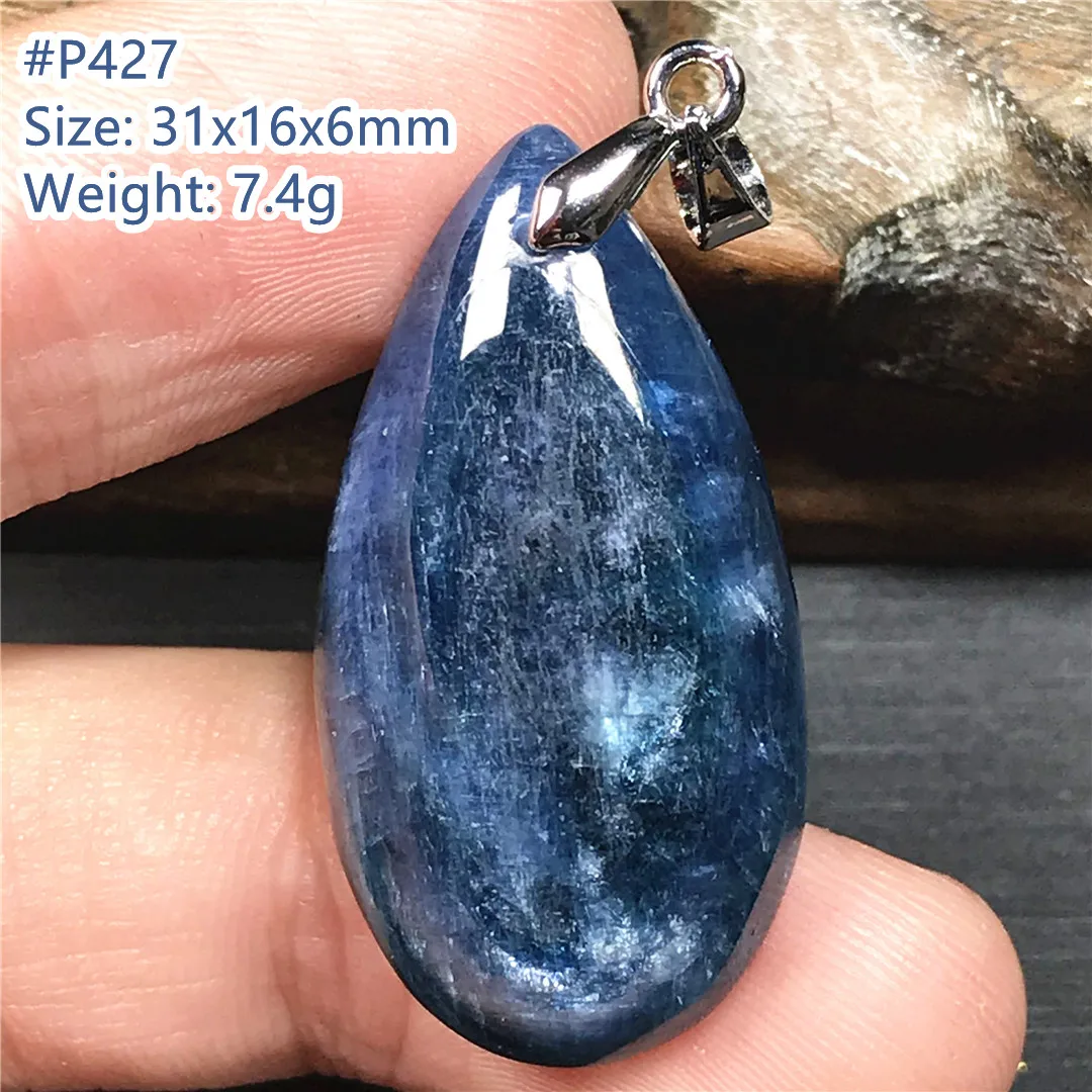 Ожерелье из натурального синего кианита подвеска ювелирные изделия для женщин