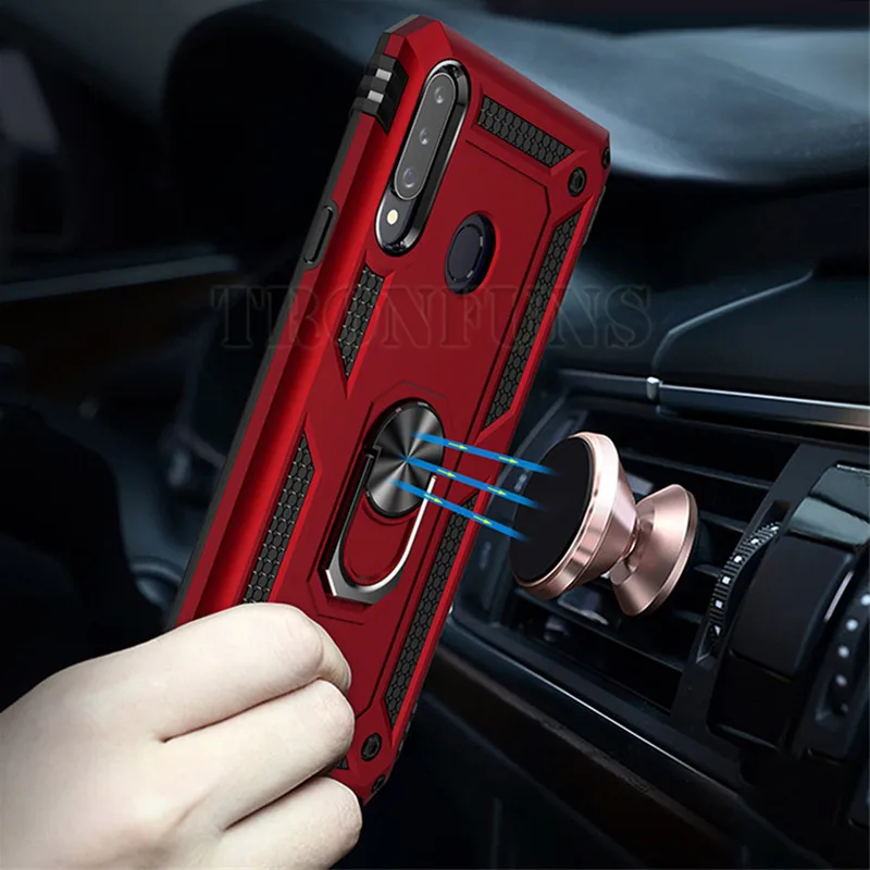Для samsung Galaxy A30S A50 A30 A10 A40 A60 A70 A80 A90 A20e A2 Core M10 M20 M30s M40 Чехол Броня магнитное кольцо