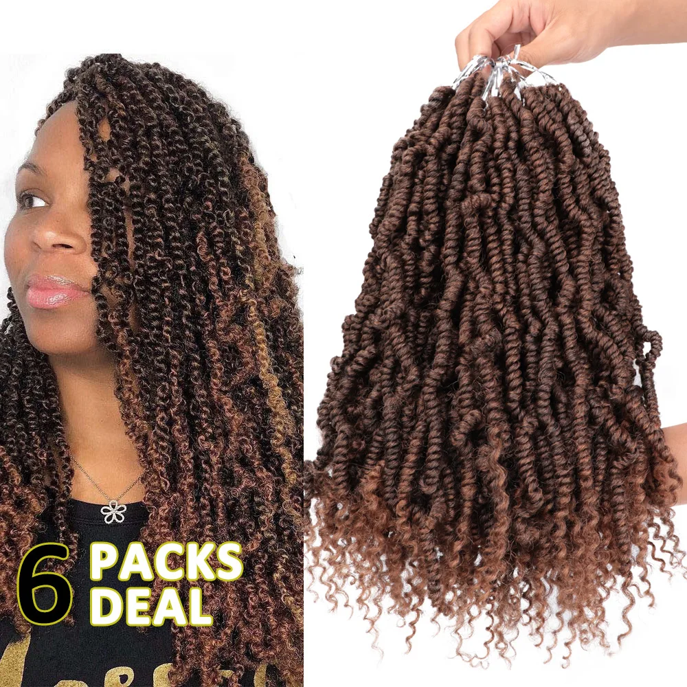 

ONYX Passion Spring Twists Synthetic Bomb Twist Crochet Hair Extensions Ombre Crochet Braids Pre looped Fluffy Braiding Hair