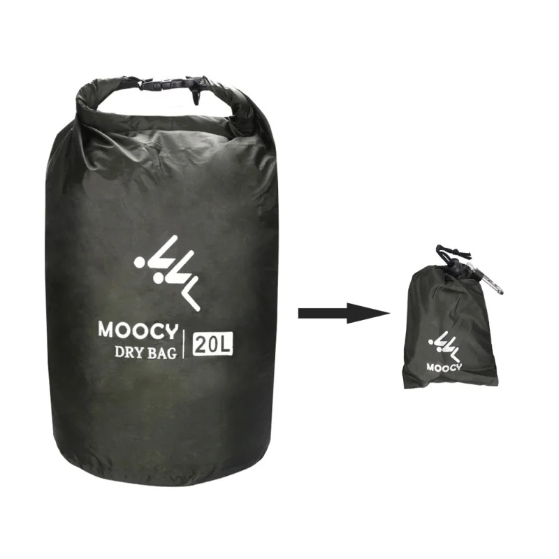 

5L/20L/50L Waterproof Dry Bag Beach Fishing Storage Bag Outdoor Roll Top Sack Kayaking Rafting Boating Swimming Dry Organizer