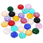 Новая мода 40 шт 12 мм Разноцветные плоские задние кабошоны из смолы Драгоценности камеи аксессуары поставки оптом