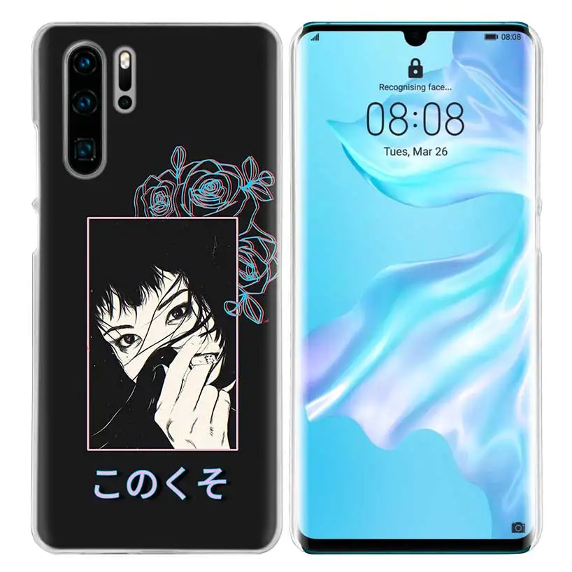 Чехол LEWD Sad японского аниме для huawei mate 30 20 10 P20 P30 Lite Pro P Smart Y9 Prime Honor 8A 8X 10i PC, чехлы для телефонов - Цвет: 10
