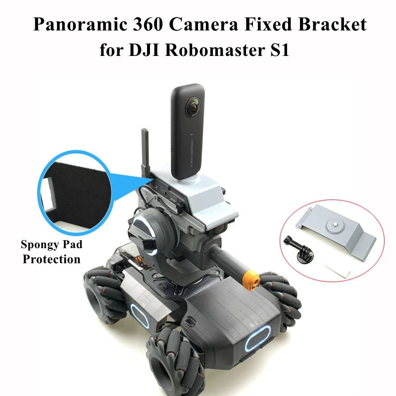 

Panoramic 360 Camera Insta 360 One X Gopro Holder Fixed Bracket Adapter Stabilizer Base for DJI Robomaster S1 Educational Robot