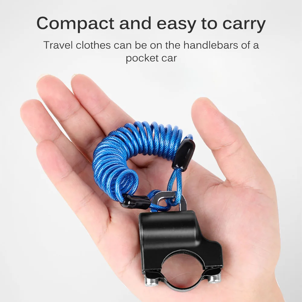 

Универсальный замок для мотоциклетного шлема с защитой от кражи, Многофункциональный Водонепроницаемый Фиксированный замок, комплект с ка...