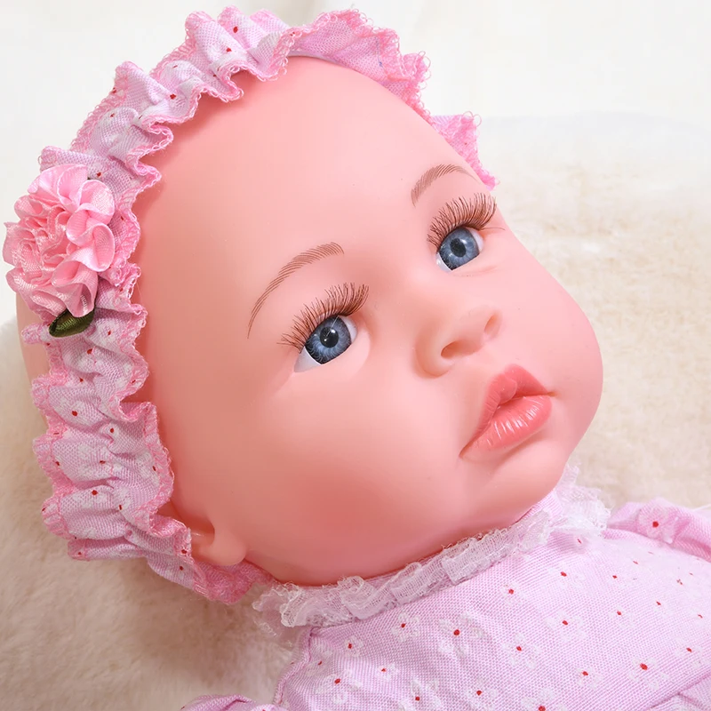 45 см плач смех новорожденная кукла интерактивные Новорожденные куклы платье