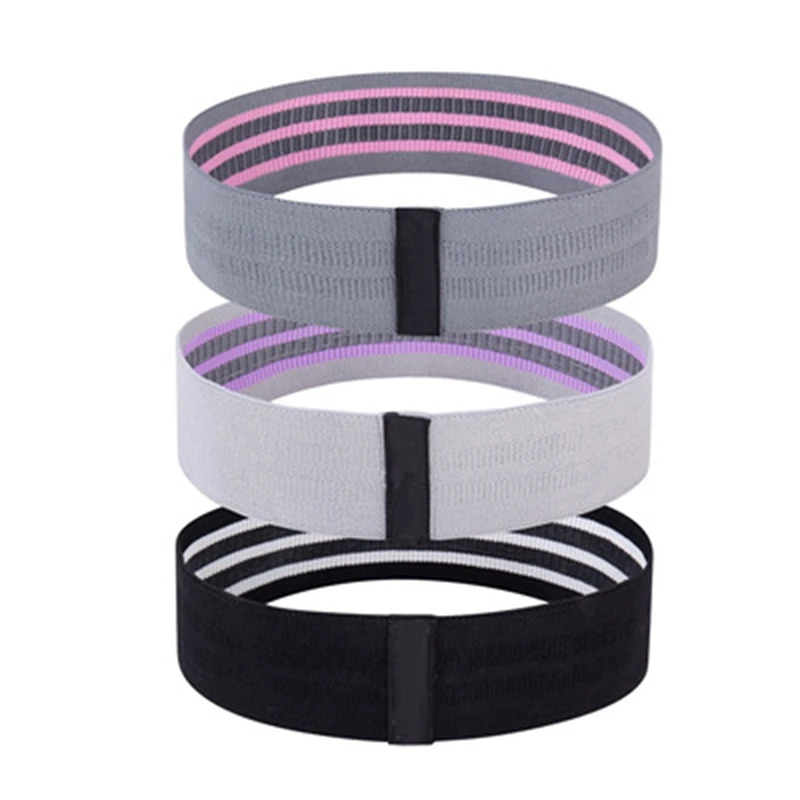 

3 Pcs/Lot Fabric Glute Hip Thigh Cotton Resistance Bands Set For Women Butt and Legs Fitness Equipment