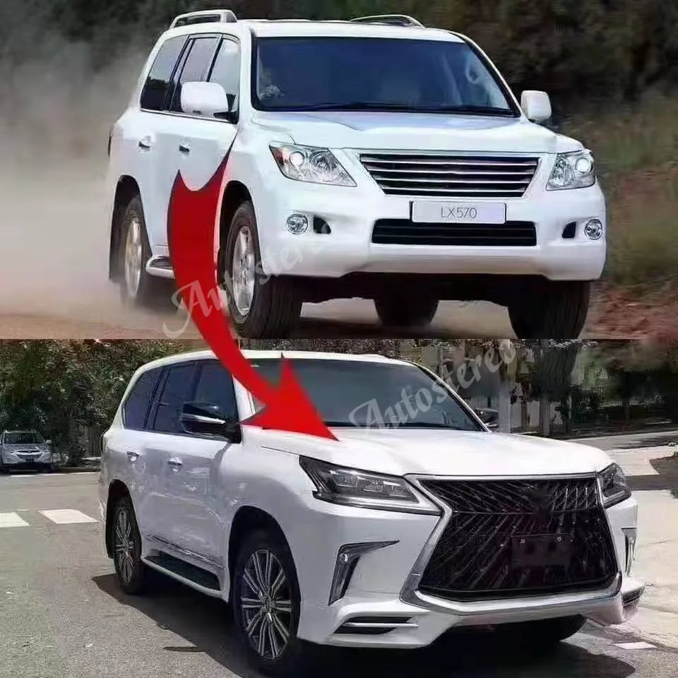 Обновленные комплекты после продажи для Lexus LX570 2007-2015 до 2020 версии 2021 Android