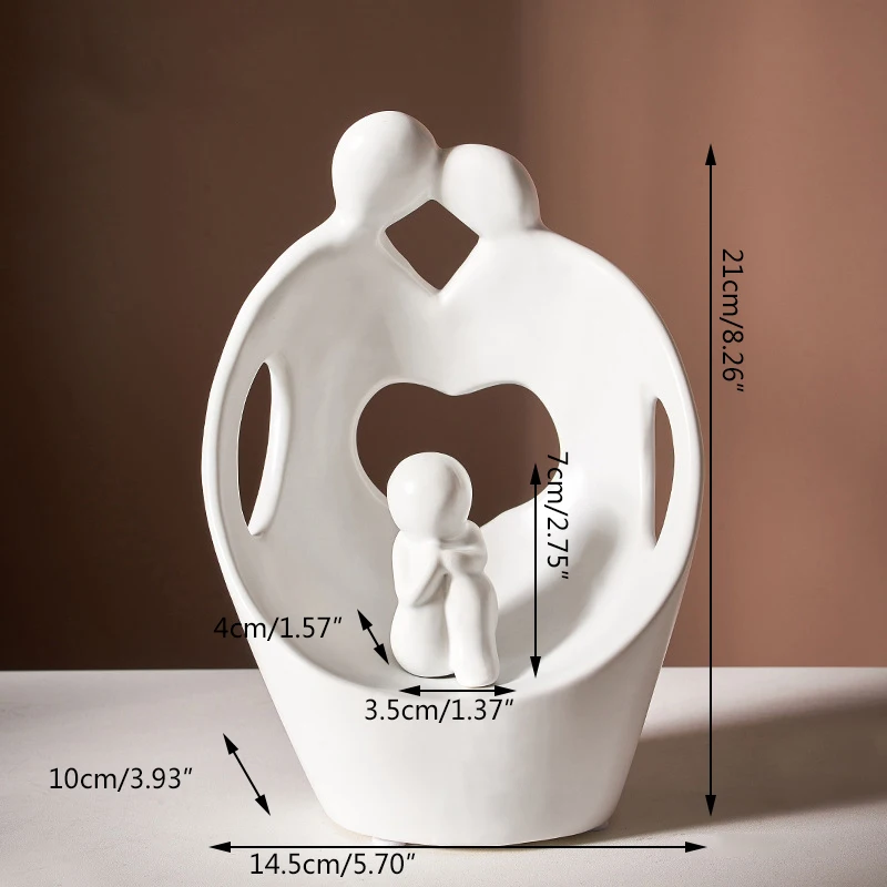 

Modern Minimalist Art Creative Ceramics Character Ornaments Nordic Indoor Home TV Cabinet Soft Decorations Living Room Ornaments