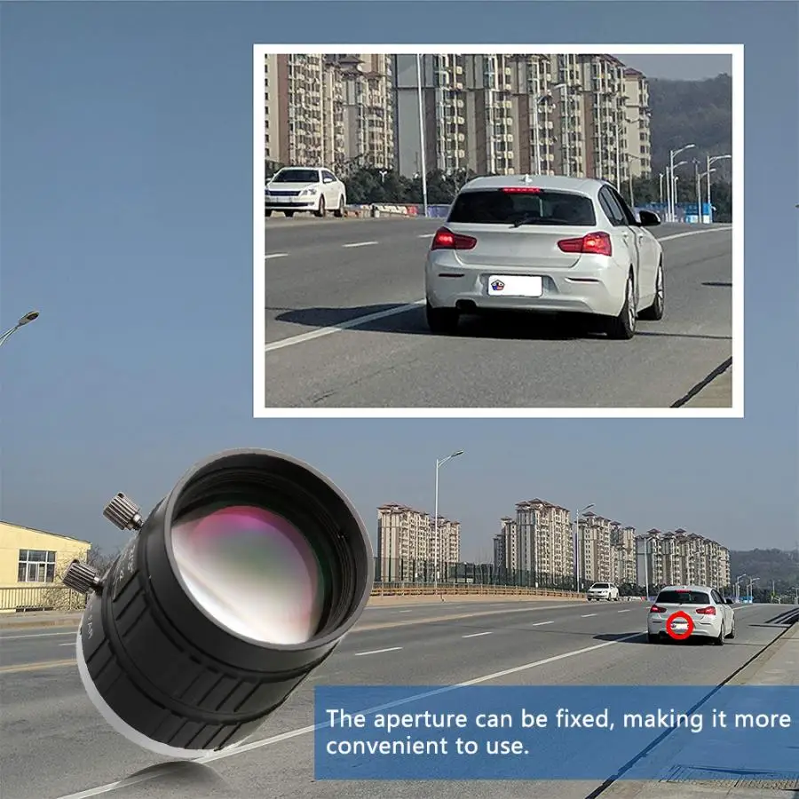 5MP HD объектив камеры 50 мм фокусное расстояние Ручная настройка апертуры C Mount CCTV