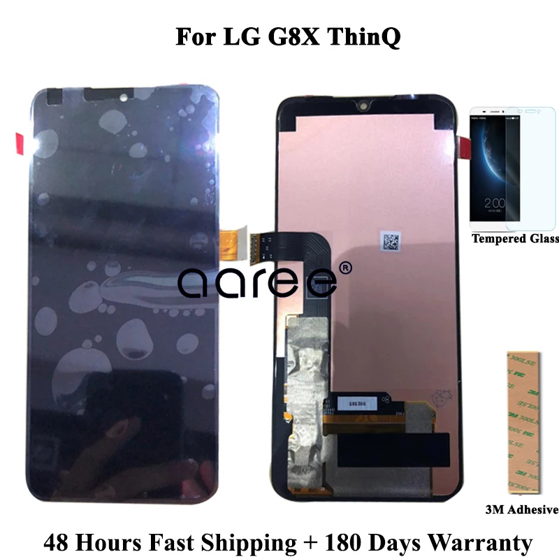 Протестированный ЖК-дисплей для LG G8X G8X ThinQ ЖК-дисплей для LG G8X ЖК-экран сенсорный дигитайзер сборка с отпечатком пальца