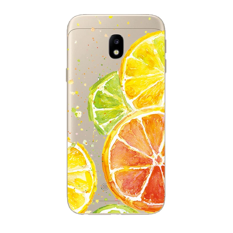 DS-LOVEHUI Cover Case For Samsung Galaxy J5 2017 J530 5.2&quot Lion cat lemon Phone Cases Coque Pro EU Version |