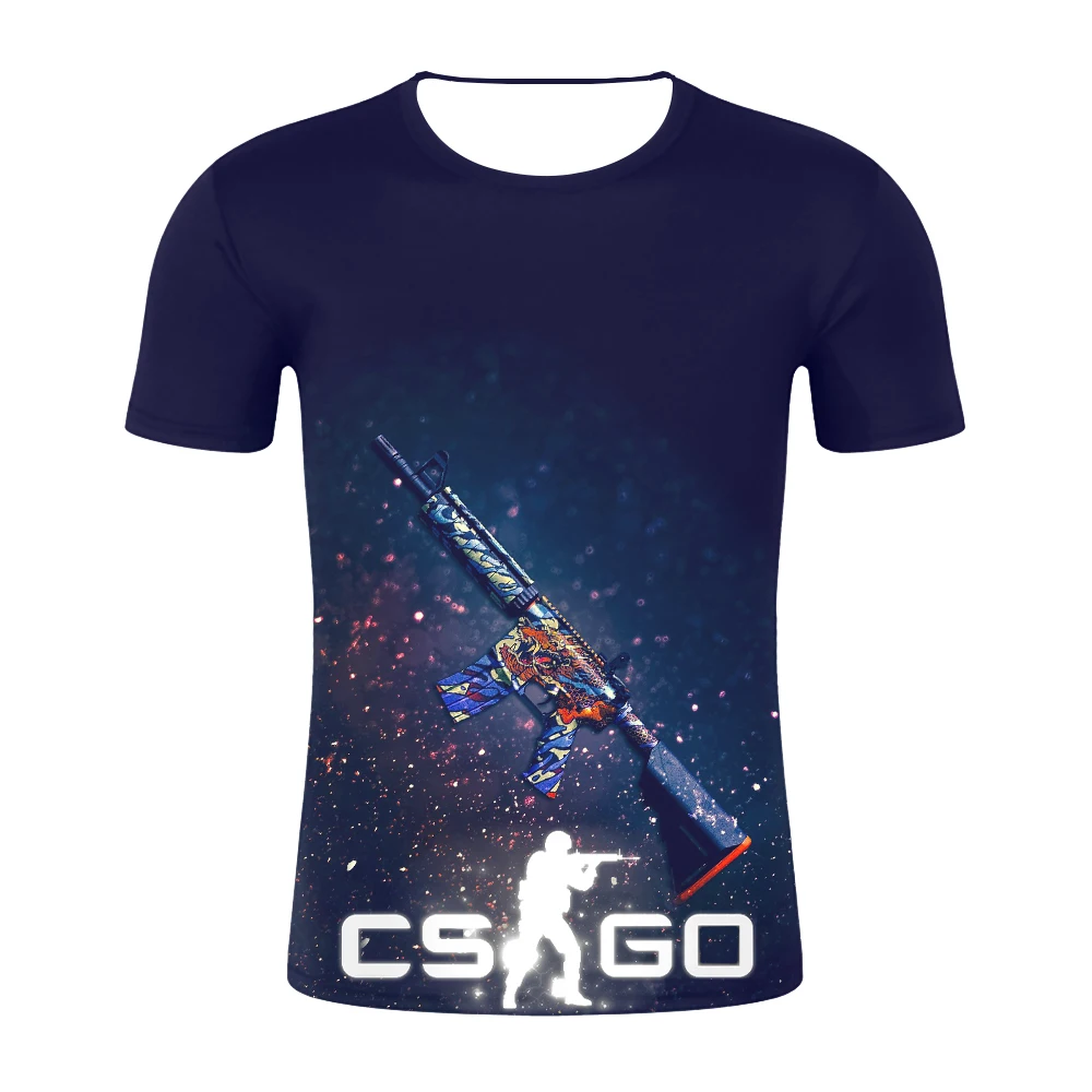Новинка 2019 летняя мужская футболка csgo высокое качество быстро сохнет мужские