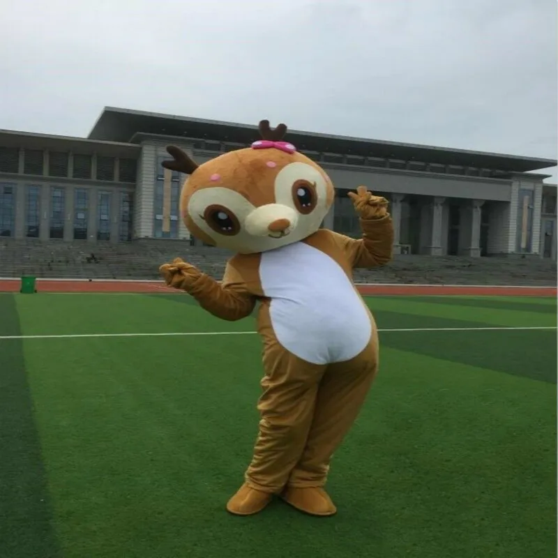 

Little Dear Mascot Costume Cute Suit Role Playing Party Costume Furry Suits Fursuit Cartoon Outfits Carnival Halloween Xmas Ad