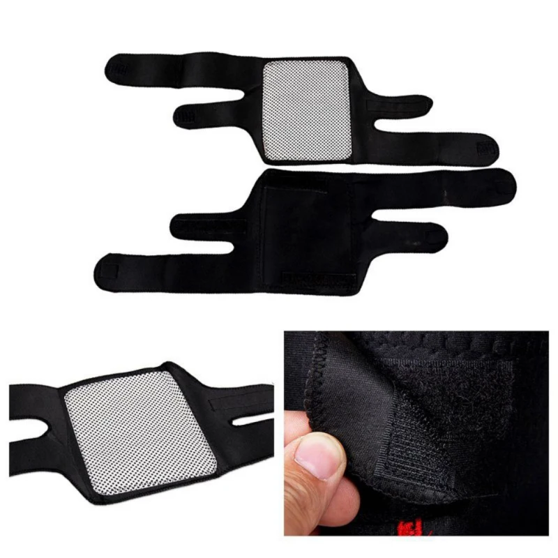 

1 Pair Adjustable Comfortable Tourmaline Self-Heating Knee Pads Magnetic Therapy Pain Relief Arthritis Knee Brace SupportZi