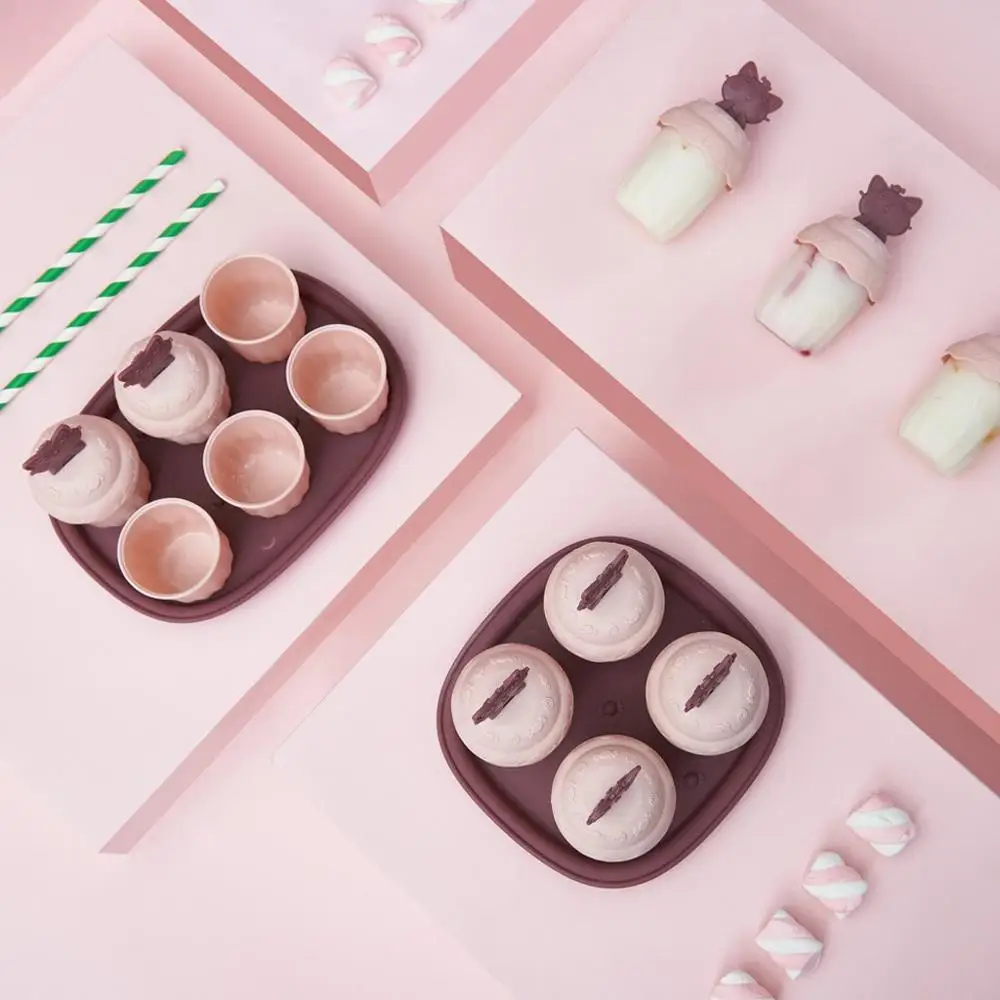 Фото DIY Popsicle Mould With Lid And Base Ice Cream Mold moule glace en silicone ijsblokjes vormen siliconen W@ Дом и сад DIY Popsicle Mould With Lid And Base Ice Cream Mold moule glace en silicone ijsblokjes vormen siliconen W@ Дом и сад
