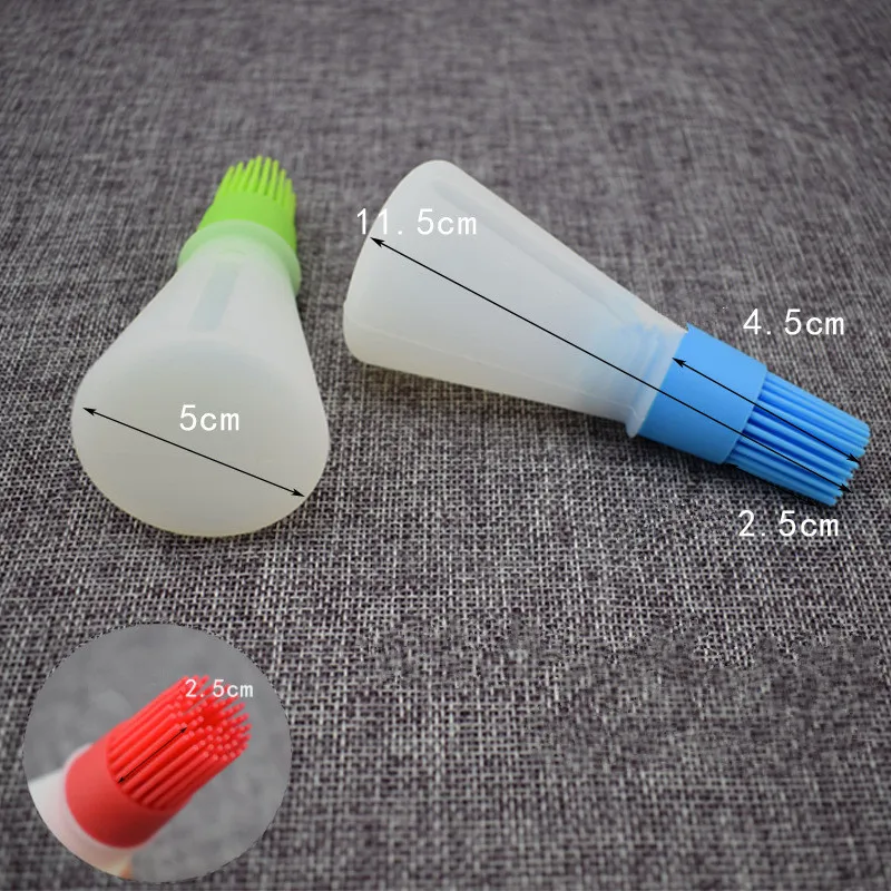 Портативная силиконовая Емкость для выпечки масло с кисточкой кухни инструмент