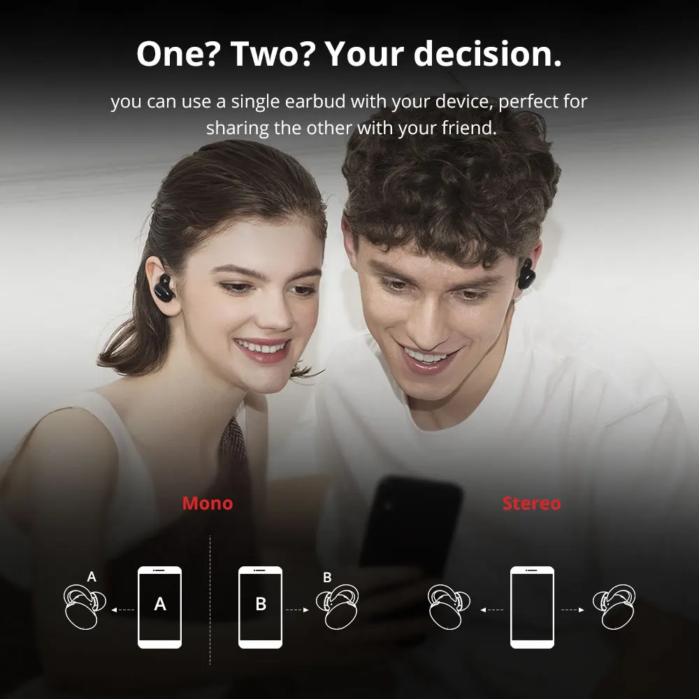 

1more e1026bt TWS stylish true wireless in-ear earphones with charging case Bluetooth 5.0 support aptX ACC with mic