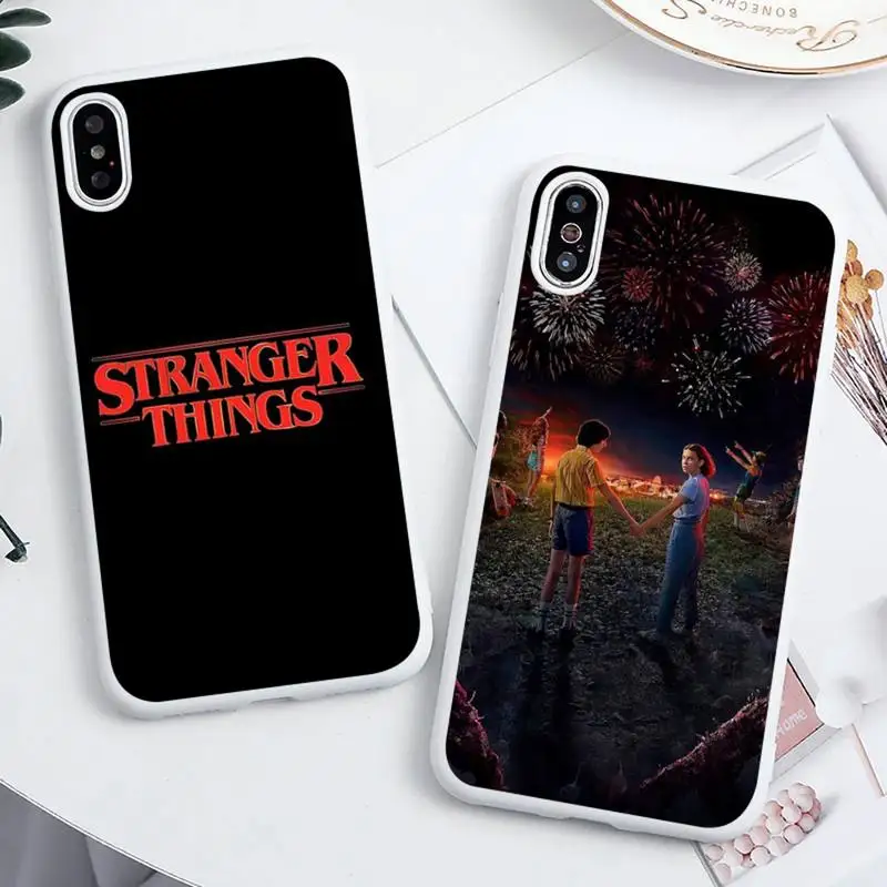 

cosas gratis Stranger things Phone Case Candy Color for iPhone 6 6S 7 8 11 12 XS X SE 2020 XR mini pro Plus MAX funda