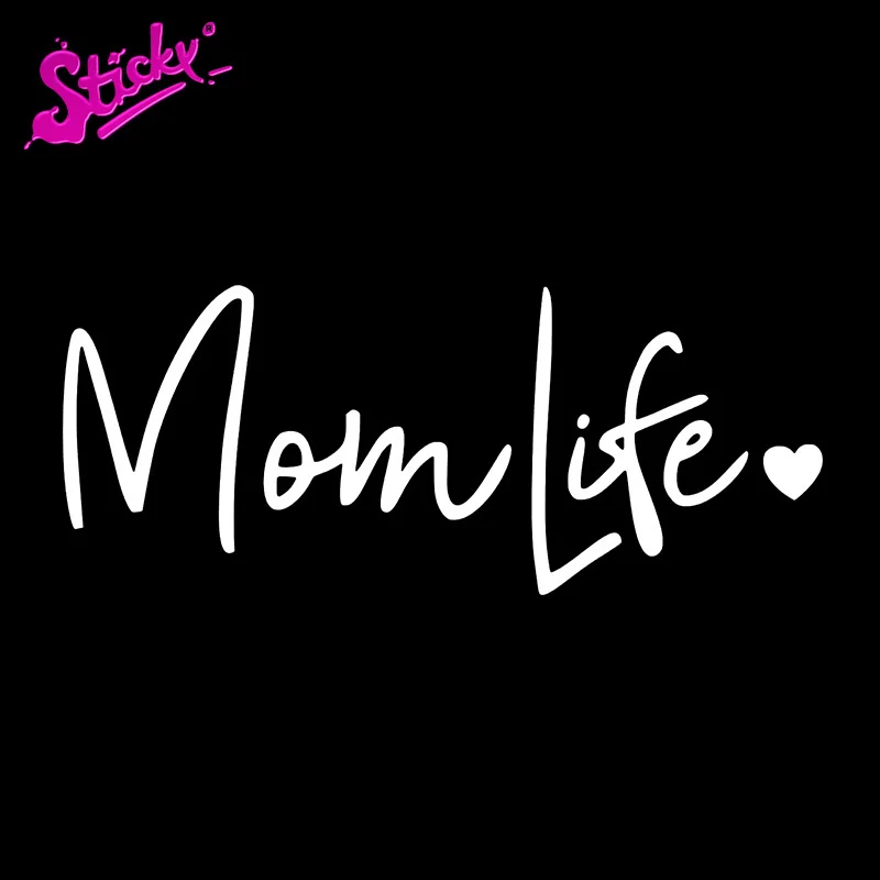 Наклейка на автомобиль с надписью Mom Life декоративная наклейка мотоцикл
