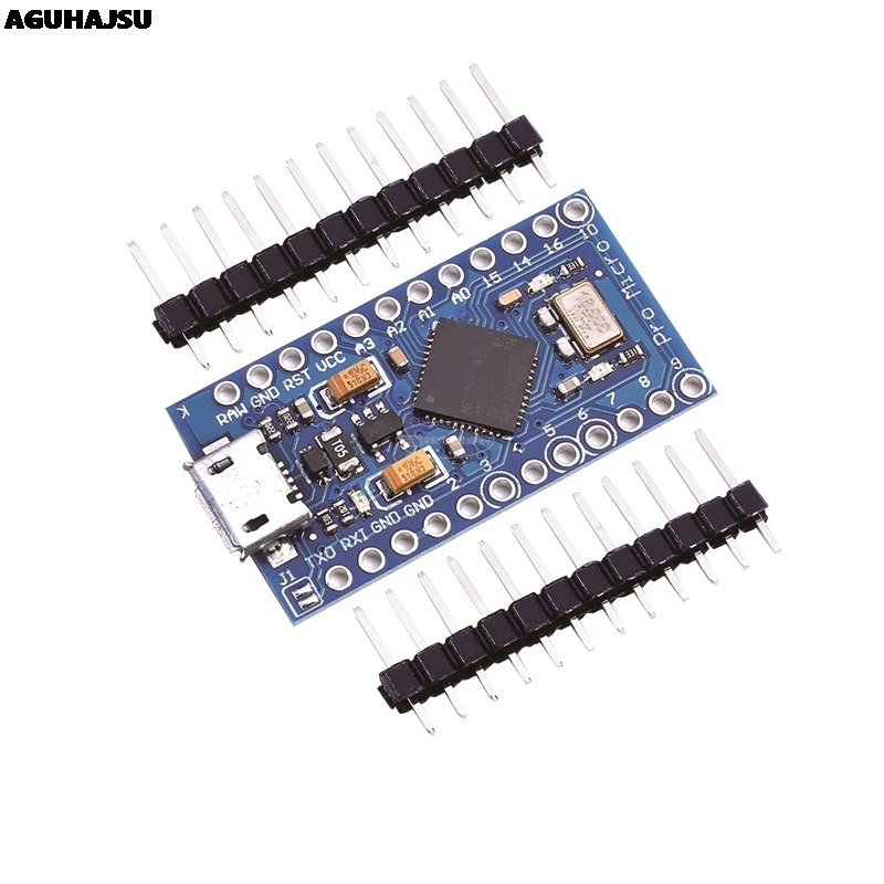 Pro Micro ATmega32U4 5V 16 МГц заменить ATmega328 для Arduino Mini с 2 Row штыревые Leonardo Usb Интерфейс |