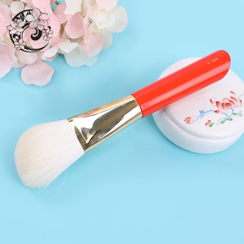 Энергия Премиум косметический порошок кисти козья шерсть Pinceaux Maquillage Brochas Maquillaje S100W
