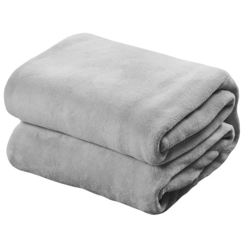 DIDIHOU мягкое однотонное одеяло для кроватей из флиса фланели покрывало взрослых