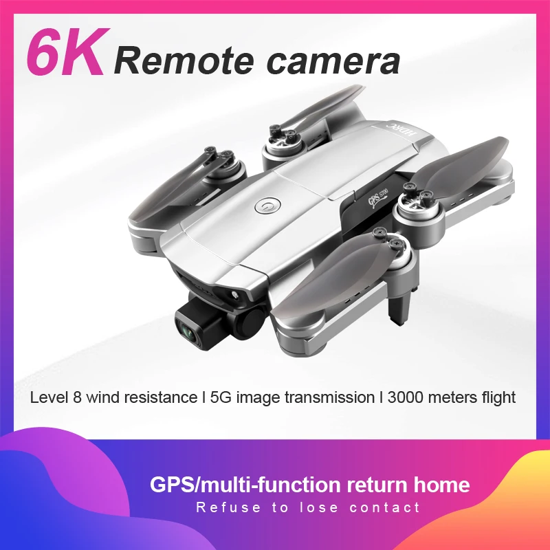 

S700 Pro GPS Drone 6K Dual HD Camera Drone Professional Aerial Photography Brushless Motor Foldable Quadcopter RC Distance 3KM