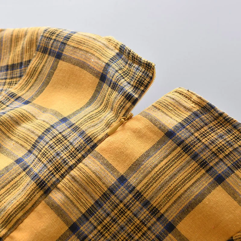 

Girls Autumn Dress Spring New Plaid Plush Ball Decoration Princess Dresses for Girl Kids Dress 3 7 Years Children's Clothes