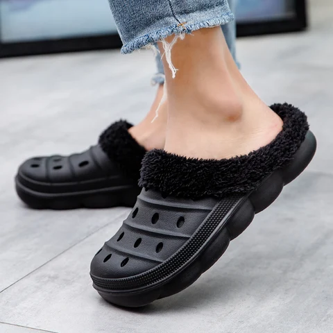 Shearling fur sandals - купить недорого | AliExpress