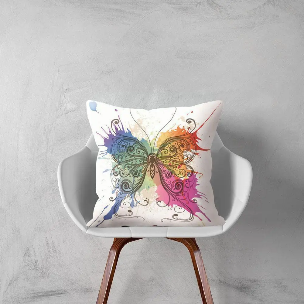 

Butterfly Cushion Cover 45x45cm Pillow Cover Home Decoration For Living Room Cartoon Pillow Case Dakimakura Cojines Pillow U6U8