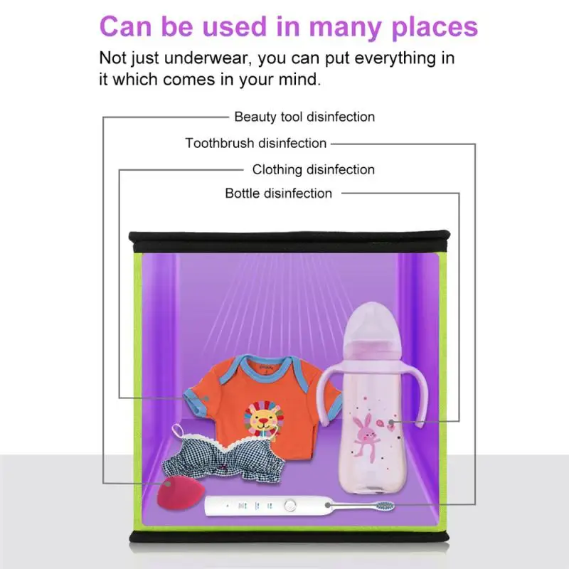 

Portable UVC Bag Mites Removal Box Mini Disinfection Lights Ultraviolet Sterilizer-light Ermicidal Lamp