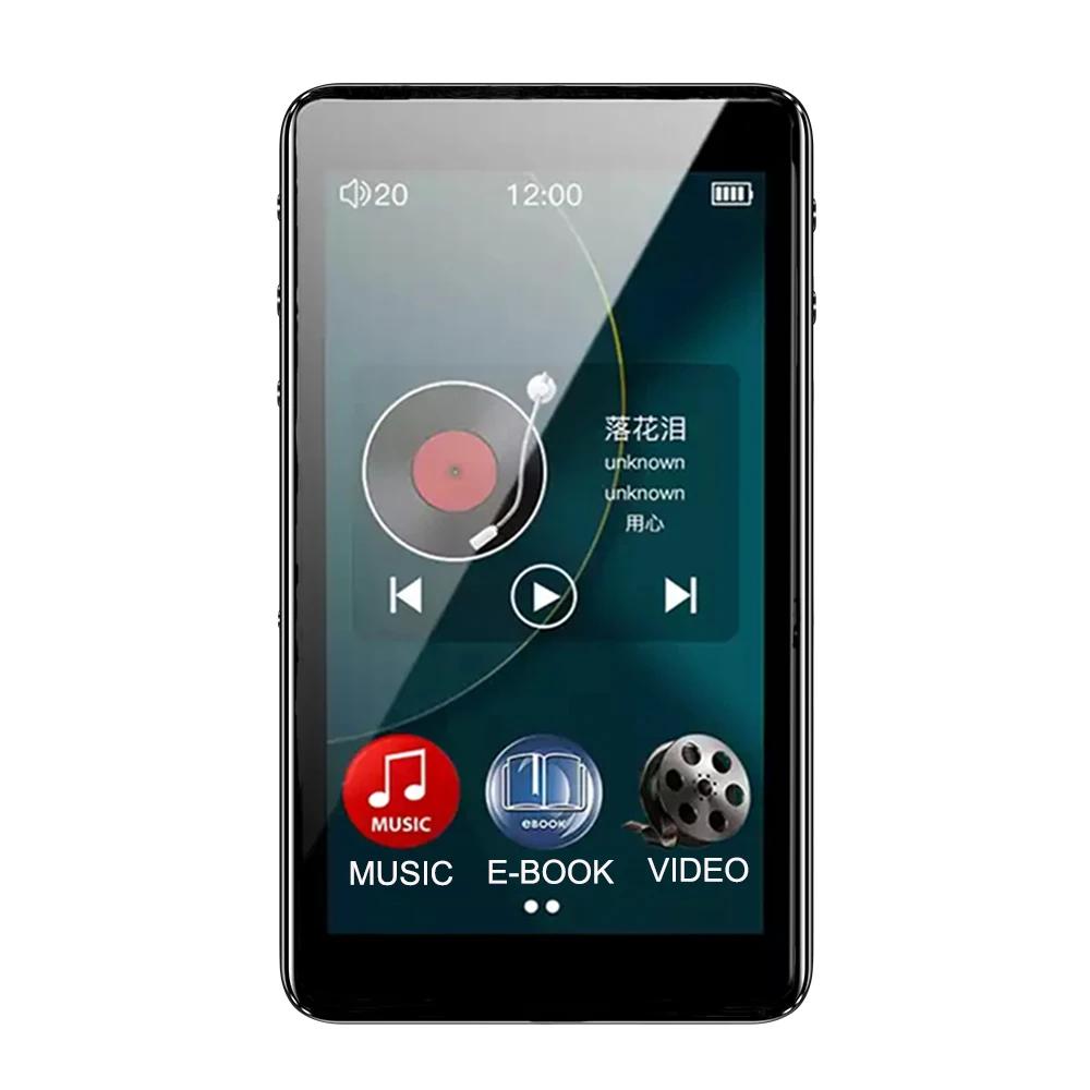 C98-Black HIFI MP3 плеер с Bluetooth 4,0 спортивный цифровой звук MP3 музыкальный плеер Видео плеер FM радио встроенный динамик плеер - Цвет: C98-Black