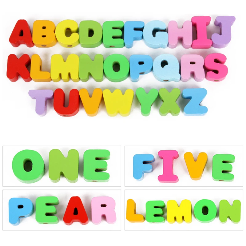 Бусины игрушки Геометрическая бусина буква цифровая для резьбы игр развивающая