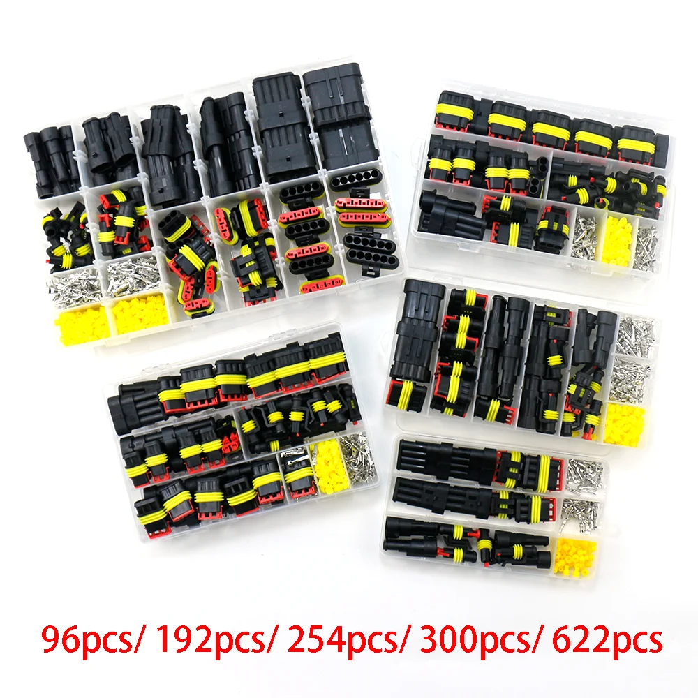 Waterproof Connectors Kit Automotive Wire Quick Connector Electrical In Car Wiring Auto Seal Socket 1 2 3 4 5 6 Pin Plug Kit Way images - 6
