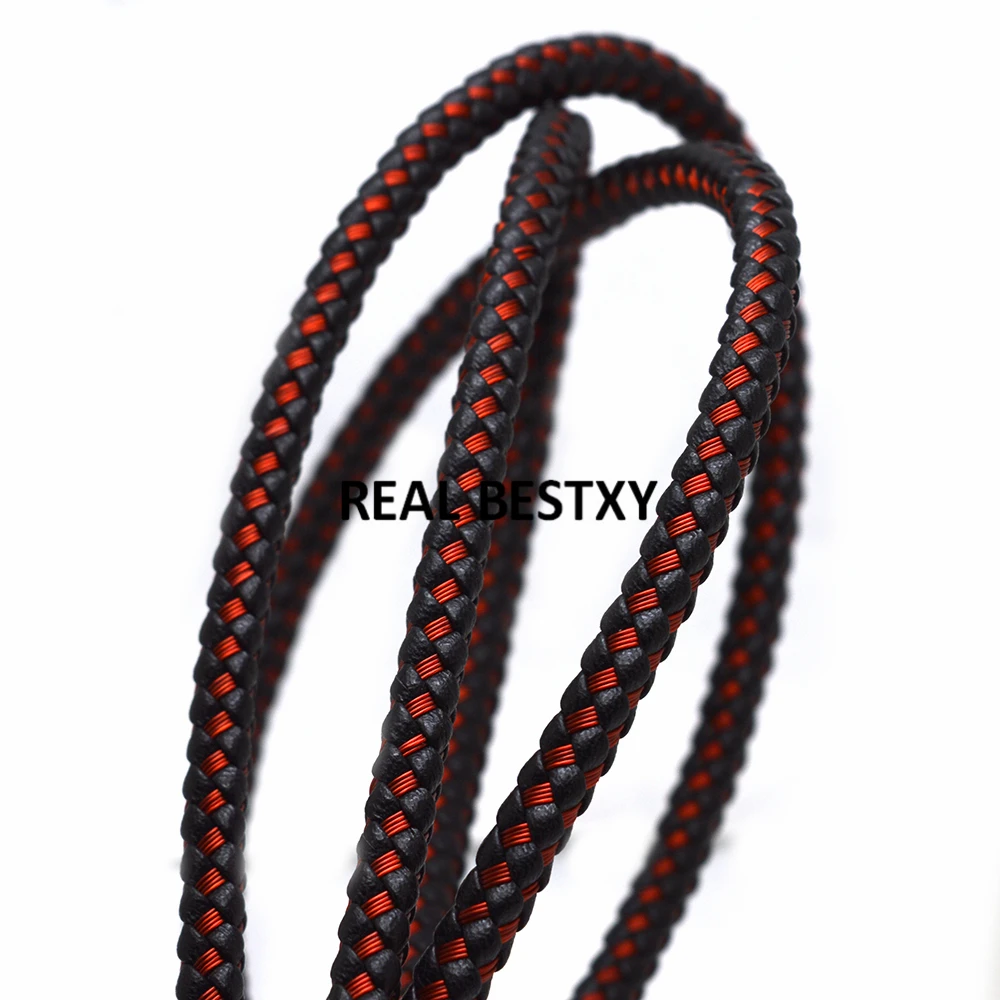 2 м/лот Кожаные Шнуры с ремешками из нержавеющей стали размером около 6*5 5 мм для